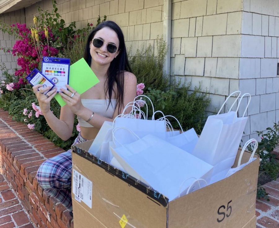Emma S. (21) created a Go Fund Me campaign and  raised money to buy art kits for kids during the quarantine.  The de Toledo junior partnered with a local elementary school and neighborhood nonprofits to distribute the art supplies to children in need.