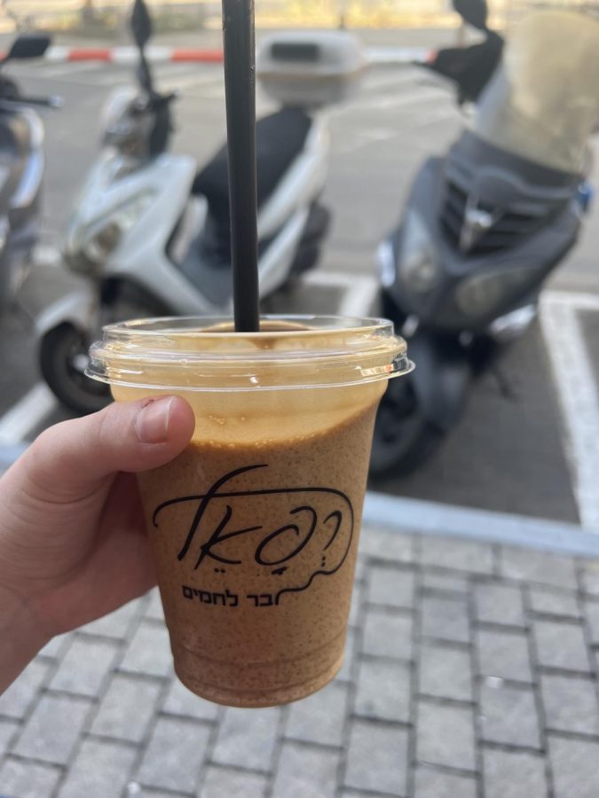 I had the best iced coffee. It’s almost like a mix between a slushee and coffee! (Tel Aviv, Israel, Feb. 20, 2023).