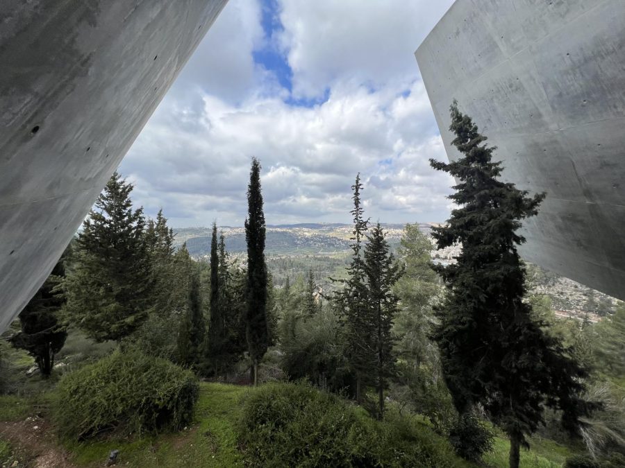 After going through a meaningful tour of Yad Vashem,  I looked out at the view and reflected on my experience (Jerusalem, Israel, Feb.  12, 2023).