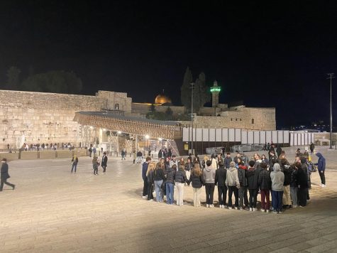 Sophomores on the Short Israel Exchange Program (SIEP) visit the Western Wall in Jerusalem Feb. 11, 2023