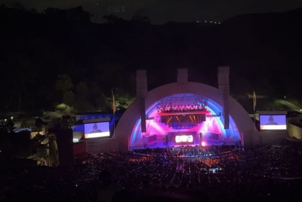 R&B icon Daniel Ceaser performs at a sold out concert at the Hollywood Bowl Sept. 23, 2023.