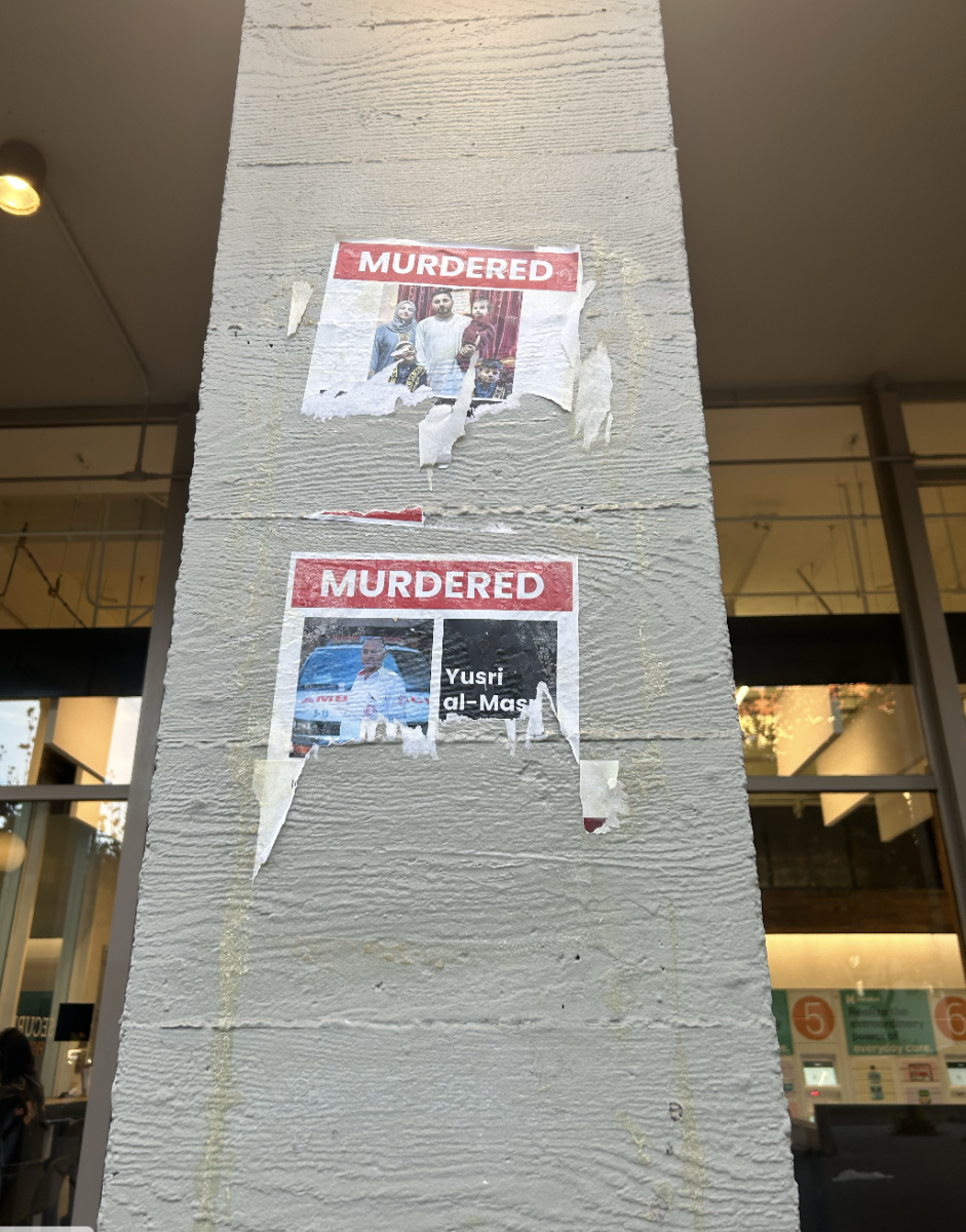 Pictures of victims kidnapped by Hamas on Oct. 7, 2023, in Israel are torn down on UC Berkeleys campus amid free Palestine protests.