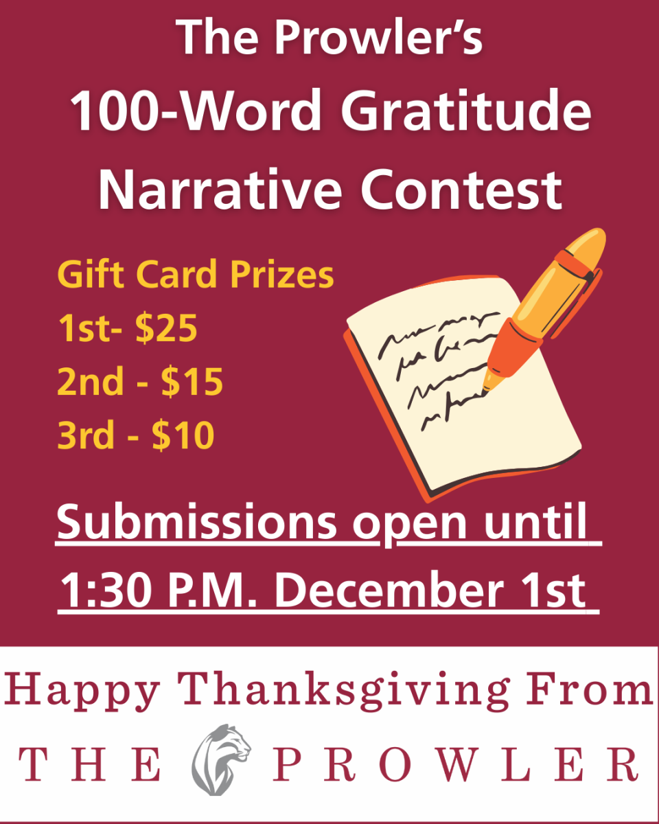 The Prowler's Thanksgiving 2025 100-Word Narrative Contest