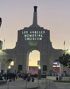 Writer's photo taken outside of the Los Angeles Memorial Coliseum at an LAFC Soccer game in 2026
