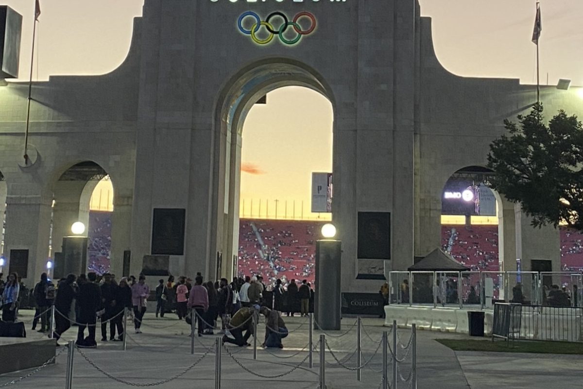 Writer's photo taken outside of the Los Angeles Memorial Coliseum at an LAFC Soccer game in 2026