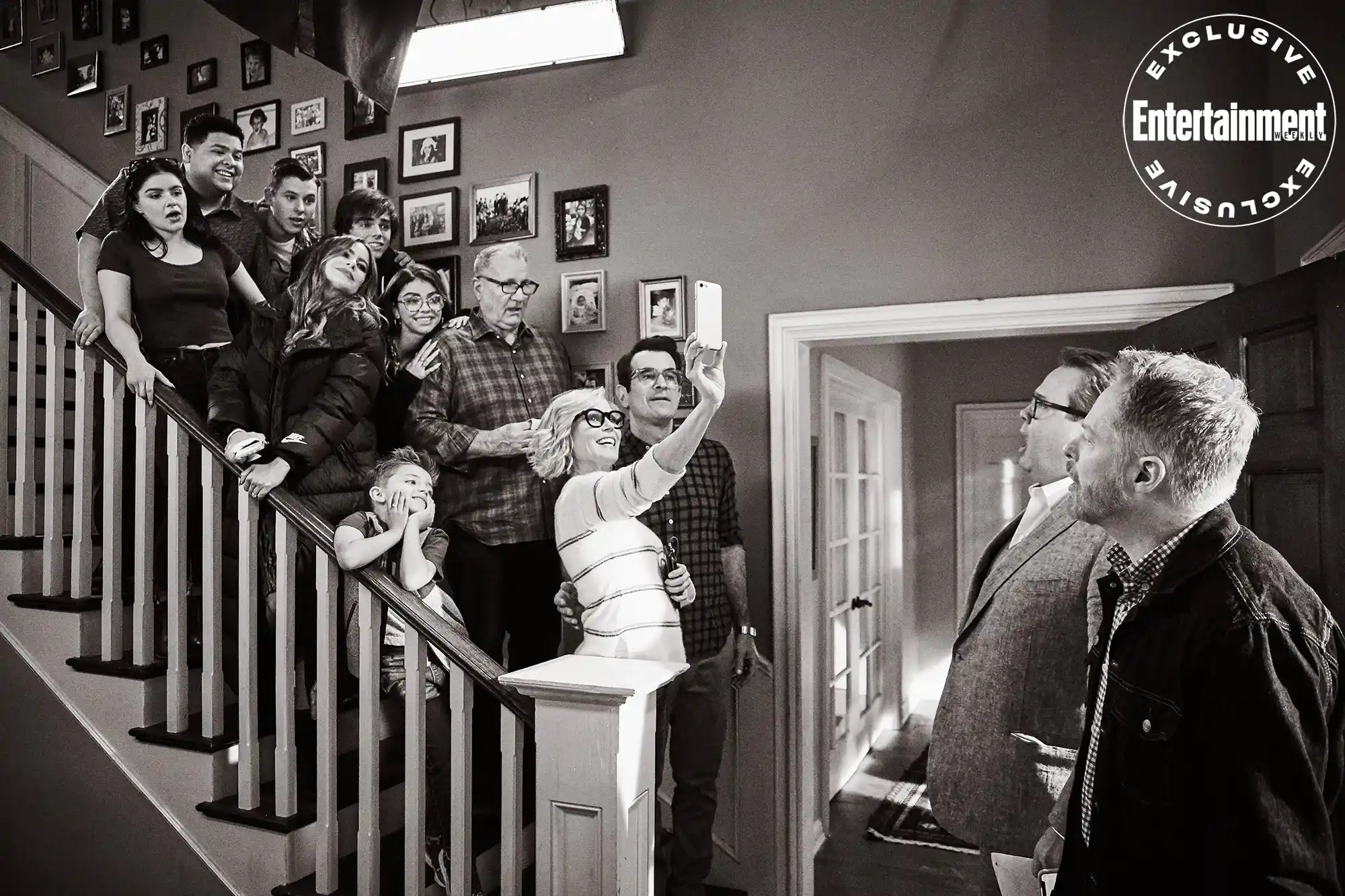 EW Entertainments Image of the Modern Family cast on the final day of filming.